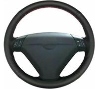 JQHXFDC Hand-Stitched Steering Wheel Cover Non-Slip Breathable Microfiber Leather Steering Wheel Cover on Wrap DIY Hand Sewn for Volvo S80 2004 2005