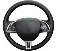 JQHXFDC Hand-Stitched Steering Wheel Cover Non-Slip Breathable Microfiber Leather Steering Wheel Cover on Wrap DIY Hand Sewn for Jaguar XF Sportbrake 2013-2015