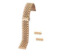 JQQJZLC 12/13/14/16/17/18/19/20/21/22mm Watch Band Strap Stainless Steel Watchband Bracelet Hollow arc interface With Tool Pins Replace