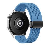 JQQJZLC 18 20 22mm Magnetic Silicone Strap For Watch GT 5 46mm 41mm Breathable Sports Band For GT5 Pro GT4 GT3 GT2 Correa WatchBands
