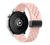 JQQJZLC 18 20 22mm Magnetic Silicone Strap For Watch GT 5 46mm 41mm Breathable Sports Band For GT5 Pro GT4 GT3 GT2 Correa WatchBands
