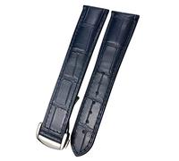 JQQJZLC 18mm 20mm 22mm Seamster 300 De Ville AT150 19/21mm Commander Watchband Folding Buckle Cowhide Watch Strap For Omega 007