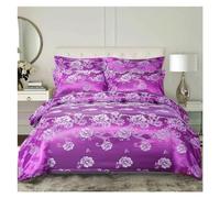 JQQJZLC 2/3 Pcs Duvet Cover Set Comforter Cover King Queen Bedding Set Zipper Closure and Corner Ties Bed Four Pieces Set(4,Twin)