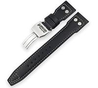 JQQJZLC 20mm 21mm 22mm Calf WatchBand Suitable for IWC Mark LE PETIT PRINCE Big Spitfire Timezone Watch Accessories