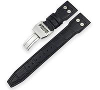 JQQJZLC 20mm 21mm 22mm Calf WatchBand Suitable for IWC Mark LE PETIT PRINCE Big Spitfire Timezone Watch Accessories