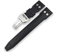 JQQJZLC 20mm 21mm 22mm Calf WatchBand Suitable for IWC Mark LE PETIT PRINCE Big Spitfire Timezone Watch Accessories