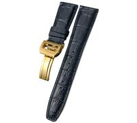 JQQJZLC 20mm 21mm 22mm Replacement for IWC Portugieser Porotfino Family 'S Watches Strap Folding Buckle Cowhide Watch Band
