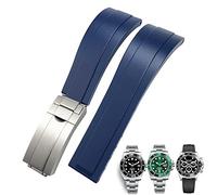 JQQJZLC 20mm 21mm Rubber For Silicone Strap Deployment Buckle Bracelets