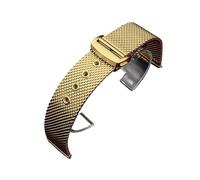 JQQJZLC 20mm 22mm Mesh Stainless Steel Watch Band Compatible With 007 For 300 Bracelet Folding Buckle Men Business Metal Strap