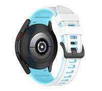 JQQJZLC 20mm No Gaps Official Smart Watch Band for Samsung Galaxy Watch 4 Classic 46 42mm/Watch4 44 40mm Silicone Bracelet Straps (Color : Color F, Size : Classic 42mm)