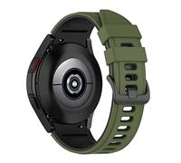 JQQJZLC 20mm No Gaps Official Smart Watch Band for Samsung Galaxy Watch 4 Classic 46 42mm/Watch4 44 40mm Silicone Bracelet Straps (Color : Color F, Size : Classic 42mm)