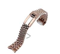 JQQJZLC 20mm Replace For Strap For DATEJUST Watch Band Submarine Wristband Bracelet Silver Gold Stainless steel WatchBands