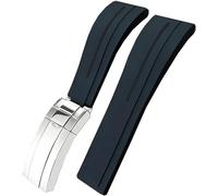 JQQJZLC 20mm Rubber Watchband For GMT OYSTERFLEX Daytona Submariner DEEPSEA WaterProof Strap