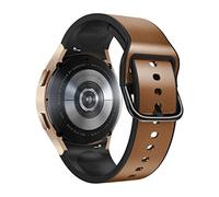 JQQJZLC 20mm Silicone+Leather Smart Straps For Samsung Galaxy Watch 4 Classic 46 42mm/Watch4 44mm 40mm Band No Gaps Wristbands Bracelet