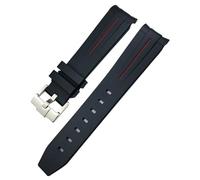 JQQJZLC 20mm Silicone Rubber Watchband For Omega Submariner GMT Seamaster Speedmaster Moon Watch Colorful Waterproof Strap