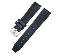 JQQJZLC 20mm Silicone Rubber Watchband For Omega Submariner GMT Seamaster Speedmaster Moon Watch Colorful Waterproof Strap