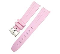 JQQJZLC 20mm Silicone Rubber Watchband For Omega Submariner GMT Seamaster Speedmaster Moon Watch Colorful Waterproof Strap