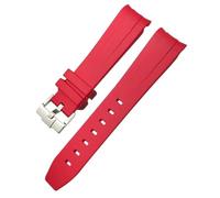 JQQJZLC 20mm Silicone Rubber Watchband For Omega Submariner GMT Seamaster Speedmaster Moon Watch Colorful Waterproof Strap