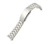 JQQJZLC 21mm 904L Stainless Steel Watch Bands Fit for Omega Strap Seamaster Planet Ocean 600 GMT Silver Solid Strap Men Watchband