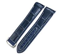 JQQJZLC 22mm 21mm 20mm New Nylon Fabric Cowhide Composite Rubber Watchband Fit for Omega Seamaster 300 Planet Ocean