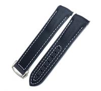 JQQJZLC 22mm 21mm 20mm New Nylon Fabric Cowhide Composite Rubber Watchband Fit for Omega Seamaster 300 Planet Ocean