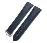 JQQJZLC 22mm 21mm 20mm New Nylon Fabric Cowhide Composite Rubber Watchband Fit for Omega Seamaster 300 Planet Ocean
