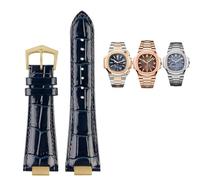 JQQJZLC 25-13mm Notch Genuine Leather Watch Strap Connector For 5711 5726 5712g Wristband Bracelet