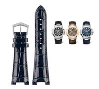 JQQJZLC 25-13mm Notch Genuine Leather Watch Strap Connector For 5711 5726 5712g Wristband Bracelet
