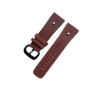 JQQJZLC 28mm Classical Genuine Leather Watchband With Rivet For Seven Friday Watch Strap Black Brown Wrist Bracelet Pin Buckle