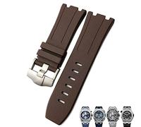 JQQJZLC 28mm Soft FKM Fluoro Rubber Watchband for AP Strap Audemars Piguet Royal Oak Offshore Diving Waterproof Sports Watch Band