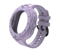 JQQJZLC 2IN1 Case Silicone Watch Band for Samsung ultra 47mm Watch Sports Strap of Solid color integrated Watchbands