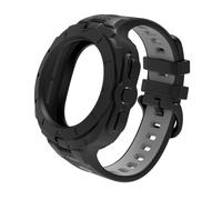 JQQJZLC 2IN1 Case Silicone Watch Band for Samsung ultra 47mm Watch Sports Strap of Solid color integrated Watchbands