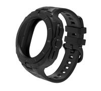JQQJZLC 2IN1 Case Silicone Watch Band for Samsung ultra 47mm Watch Sports Strap of Solid color integrated Watchbands