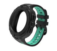 JQQJZLC 2IN1 Case Silicone Watch Band for Samsung ultra 47mm Watch Sports Strap of Solid color integrated Watchbands