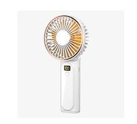 JQQJZLC 3000mAh Portable Fan Handheld 3 Speeds,180°Foldable Battery Operated Power Bank & Desktop & Rechargeable Personal Fan 2-in-1 USB Mini Electric Fan