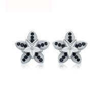 JQQJZLC 925 Jewelry Cute Star Wedding Stud Earrings For Women