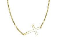 JQQJZLC Accessorie Tiny Cross Necklace for n Sideway Cross Choker Custom Personalized for Her Fine Jewelry