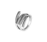 JQQJZLC Accessories Retro Thai Silver Geometry Silver Color Female Resizable Opening Rings