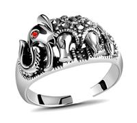 JQQJZLC Accessories Rings Ring Jewellery Women Men Vintage Elephant Open Ring For Men Women Hip Pop Punk Couples Party