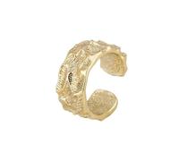 JQQJZLC Accessories Simple Shiny Cool Bark Silver Color Female Resizable Opening Rings
