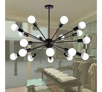 JQQJZLC Artificial Satellite Chandelier Retro 8-Lights/12-Lights/18-Lights Pendant Light American Retro Restaurant Industrial Wind Village Iron Ceiling Light for Home Office Hotel Bar Restaurant