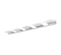 JQQJZLC Bathroom Mirror Lights, Modern Stainless Steel Mirror Front Light with Swivel 360 Lamp Head, 3000K Warm White, LED Mirror Cabinet Lights for Bedroom, Restaurant,3 Lights 55cm 12W Interesting