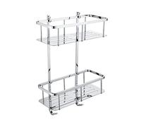 JQQJZLC Bathroom Shelves Floating Shelves Bathroom Shelf Wall-Mounted Storage Rack Home Organizer Bath Household Items Rack Bathroom Accessories for Bathroom Storage (Color : Grey)