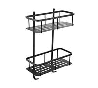 JQQJZLC Bathroom Shelves Floating Shelves Bathroom Shelf Wall-Mounted Storage Rack Home Organizer Bath Household Items Rack Bathroom Accessories for Bathroom Storage (Color : Grey)