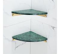 JQQJZLC Bathroom Shelves Nordic Light Luxury All Copper Natural Marble Golden Triangle Basket Rack, Storage Brushed Gold Tripod (Color : 17)