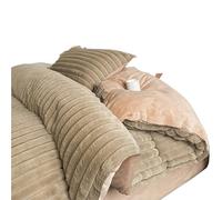 JQQJZLC Bed Sheet Set Bedding Sheet Set Warm Thickened Bedding Set Double Sided Velvet Bed Four Piece Bed Sheet Set Bedding Set Sheet Sets(A,1.5/1.8m Bed)