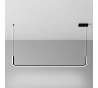 JQQJZLC Black LED Linear Pendant Light, Minimalist Dining Table Chandelier, Long Strip, Kitchen Island Light Fixture, Restaurant Chandeliers, Office Lights