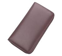 JQQJZLC Blocking Leather Business Wallet Billfold Wallet Holder Long Wallet Zipper Coin Purse Phone Pouch Trendy