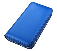 JQQJZLC Blocking Leather Business Wallet Billfold Wallet Holder Long Wallet Zipper Coin Purse Phone Pouch Trendy
