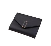 JQQJZLC Buckle Folding Women Wallet Credit Card Holder Leather Coin Purse Money Bag Girl (Color : A, Size : 11.5 * 9.5cm)